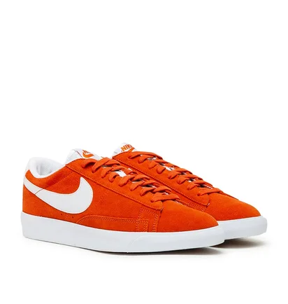 Nike Blazer Low Suede (Orange / Weiß)