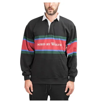 Raised by Wolves Barbarian Rugby Sweater (Schwarz)