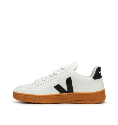Veja WMNS V-12 Chromefree Leather (Weiß / Schwarz / Gum)