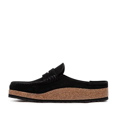 Birkenstock Naples Suede Leather (Schwarz)