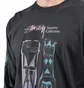 Stüssy Autumn Masks Pig. Dyed LS Tee (Schwarz)