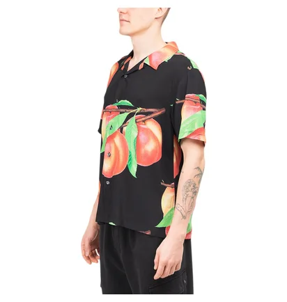 Stüssy Peach Pattern Shirt (Schwarz)