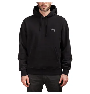 Stüssy Stock Logo Hood (Schwarz)