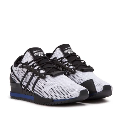 Y-3 Harigane (Weiß / Schwarz / Blau)
