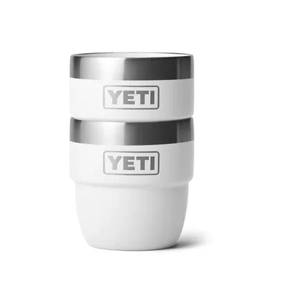 Yeti Rambler 4oz Stackable Cups (Weiß / Silber)
