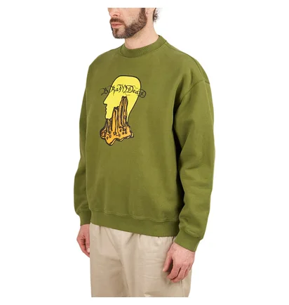 Brain Dead Mount Slime Crewneck (Oliv)