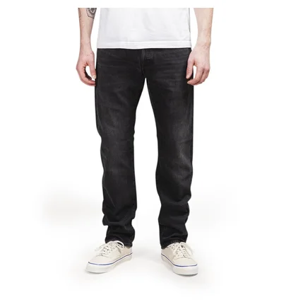 Edwin ED-55 Red Selvage Black Denim (Schwarz)
