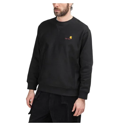 Carhartt WIP American Script Sweatshirt (Schwarz)