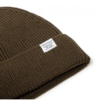 Norse Projects Short Beanie (Olivgrün)