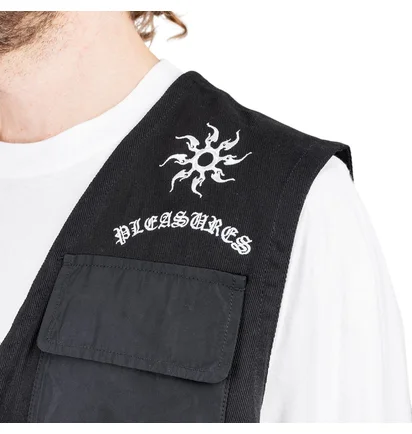 Pleasures Strike Vest (Schwarz)