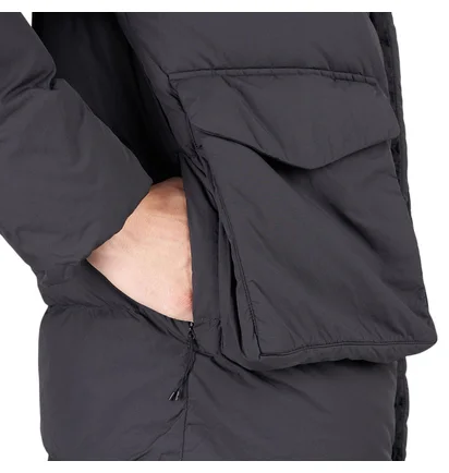 Snow Peak Recycled Nylon Ripstop Down Jacket (Schwarz)