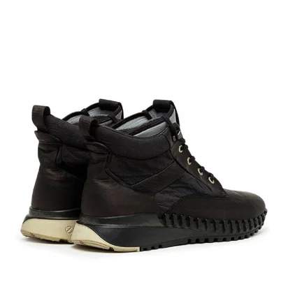 Stone Island Garment Dyed Leather Exostrike Boot (Schwarz)