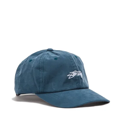 Stüssy Peached Smooth Stock Low Pro Cap (Blau)