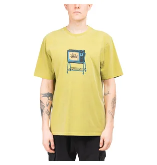 Stüssy Rolling TV Pigment Dyed T-Shirt (Grün)