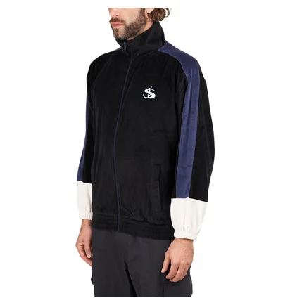 Yardsale Milano Track Top Velour (Navy)