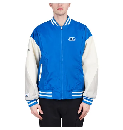 Converse x ADER ERROR Shapes Varsity Jacket (Blau / Creme)
