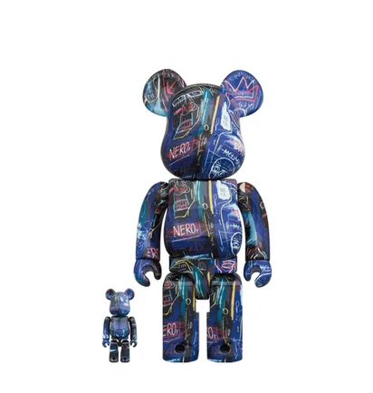 Medicom 100% + 400% Jean Michel Basquiat #7 Be@rbrick Toy