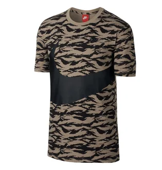 Nike Sportswear T-Shirt (Khaki / Schwarz)