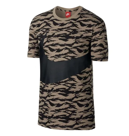 Nike Sportswear T-Shirt (Khaki / Schwarz)