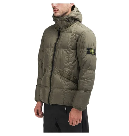 Stone Island Real Down Jacket (Olive)