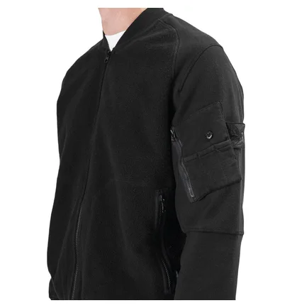 Stone Island Shadow Project Fleece Bomber Jacket (Schwarz)