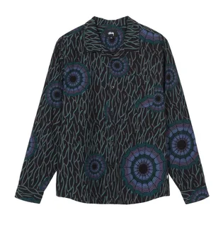 Stüssy Spider Web Flannel Shirt (Schwarz)