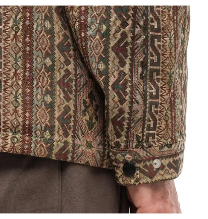 Stüssy Tapestry Classic Coach Jacket (Braun / Multi)