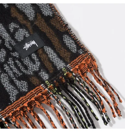 Stüssy Tree Bark Wool Scarf (Braun / Orange)