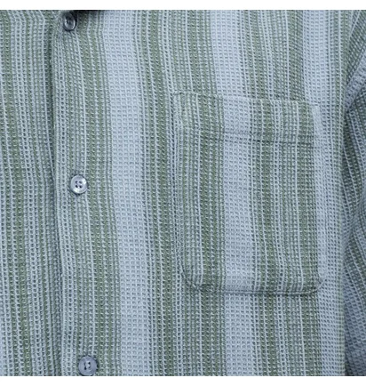 Stüssy Waffle Stripe Shirt (Blau)