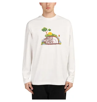 The North Face Heritage LS Graphic Tee (Weiss)