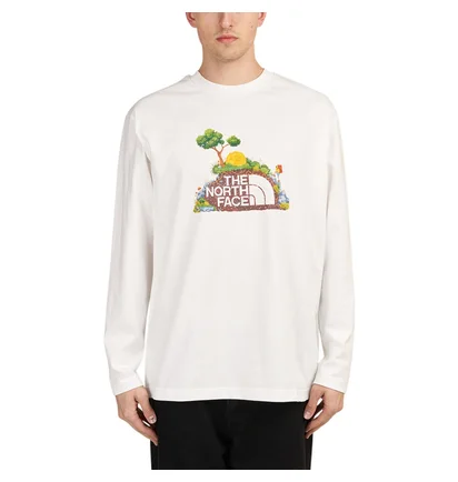 The North Face Heritage LS Graphic Tee (Weiss)