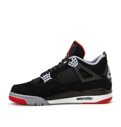Air Jordan 4 Retro 'Black Cement' (Schwarz / Rot)