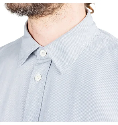 Norse Projects Villads Micro Stripe Shirt (Hellblau)