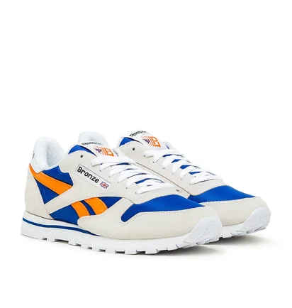 Reebok x Bronze 56k Classic Leather (Cream / Blau / Orange)