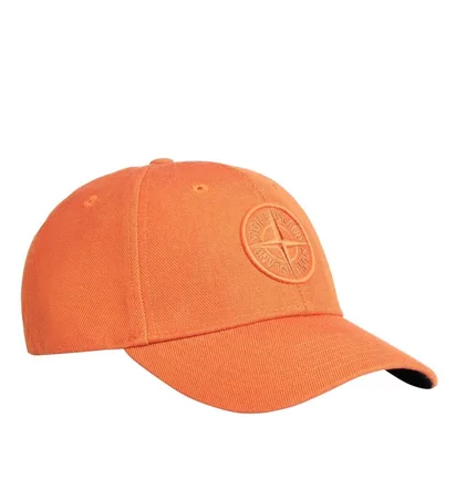 Stone Island Logo Cap (Orange)