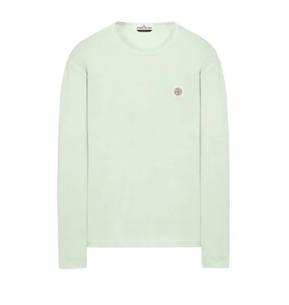 Stone Island Long Sleeve 'Fissato' Dye Treatment (Mint)