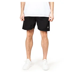 Stone Island Nylon Metal Patch Swim Shorts (Schwarz)