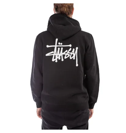 Stüssy Basic Stüssy Zip Hood (Schwarz)