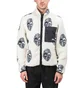 Stüssy Mask Jacquard Sherpa Jacket (Weiß / Schwarz)