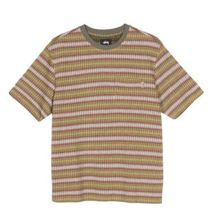 Stüssy Ombre Stripe Tee (Olive)