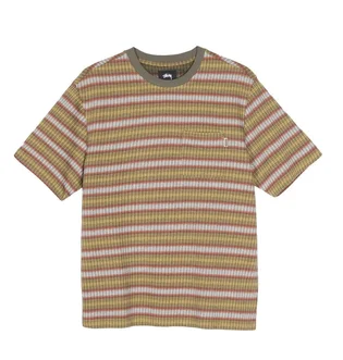 Stüssy Ombre Stripe Tee (Olive)
