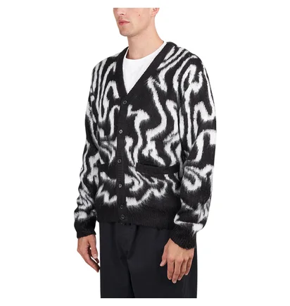 Obey Pally Cardigan (Schwarz / Weiß)