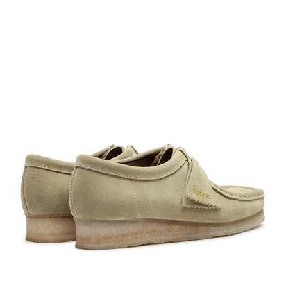 Clarks Wmns Wallabee Suede (Beige)