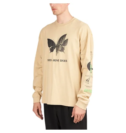 Brain Dead Skies above long sleeve (Beige)