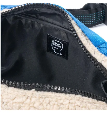 Brain Dead Sherpa Rush Hour Fanny Pack Bag (Cream / Blau)