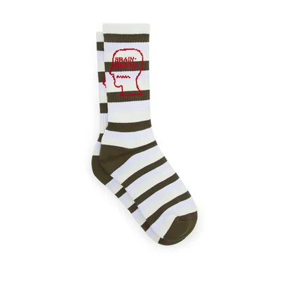 Brain Dead Striped Logo Head Sock (Multi)