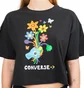 Converse Find your pride Cropped Grafik T-Shirt (Schwarz)
