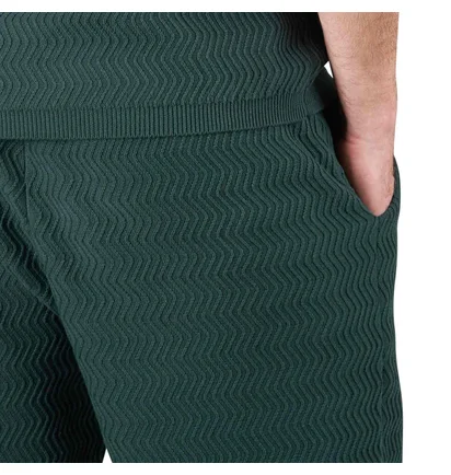 Dime Wave Cable Knit Shorts (Grün)