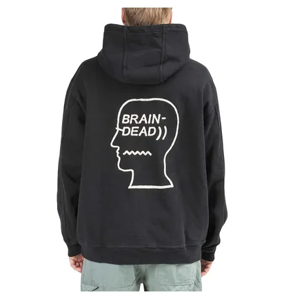 Brain Dead Speedtext Hooded Sweatshirt (Schwarz)