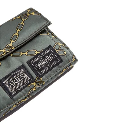 Porter by Yoshida x Aries Wallet (Olive)